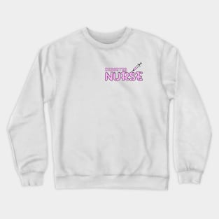 Diabetes Nurse Pink Crewneck Sweatshirt